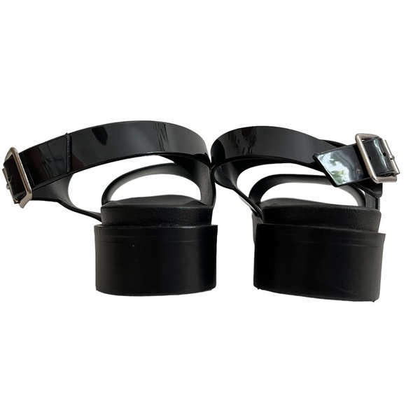 ASOS Chunky Lug Sole Platform Strappy Sandals Black size 8 - Picture 6 of 15